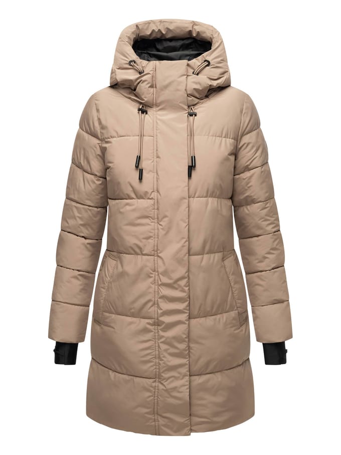 Marikoo dames winterjas met capuchon & fleecevoering – Kaituu