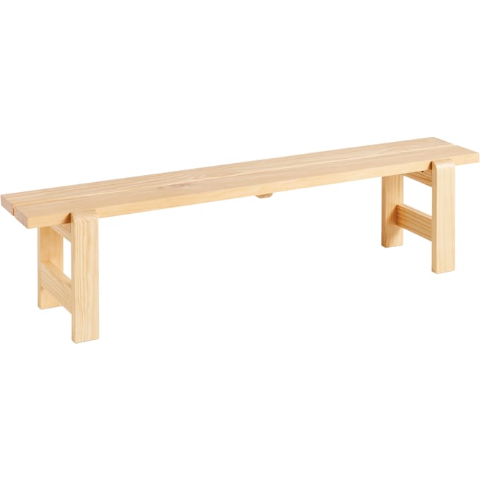 HAY Weekday Bank - blank gelakt, op waterbasis - 190 x 23 cm