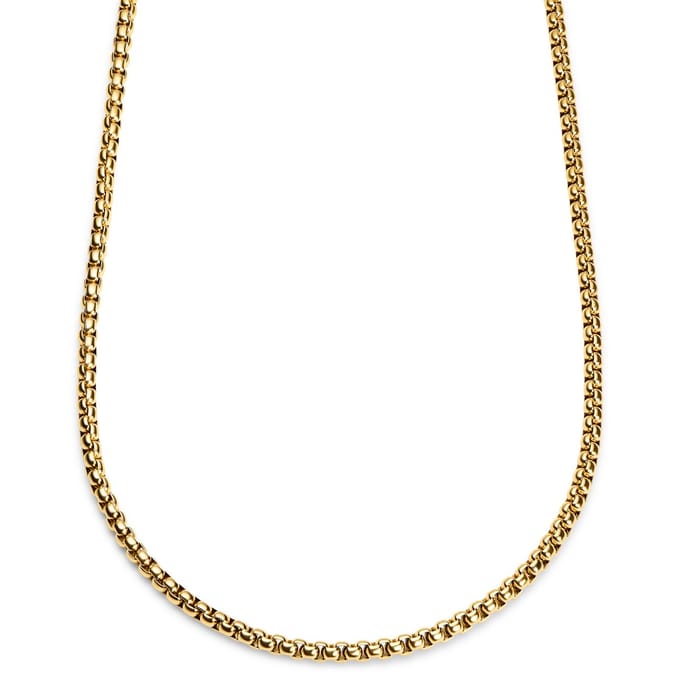 Essentials | 5 mm Goudkleurige Ketting met Gebogen Venetiaanse Schakels