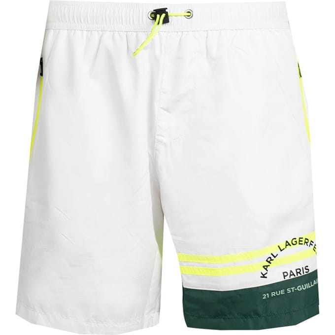 Karl Lagerfeld Zwemshorts Golf Mannen Wit