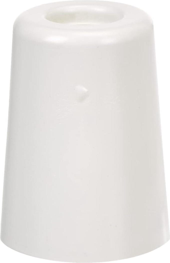 Grote deurstop 5x37x37 cm wit - met schroef