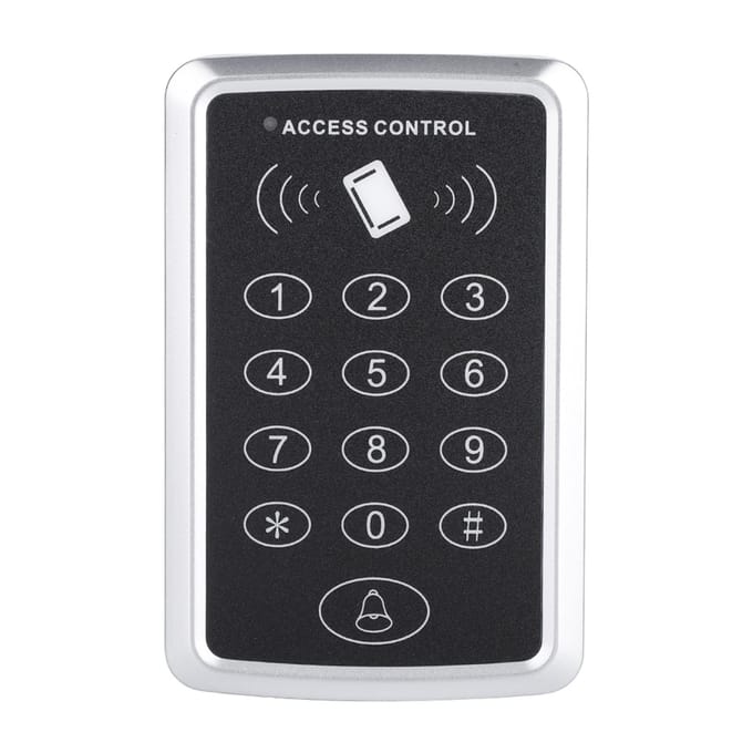 T11P Deurtoegangscontrolesysteem RFID-lezer Toetsenbord voor Toegang Huisbeveiliging Toegangscontroller gray