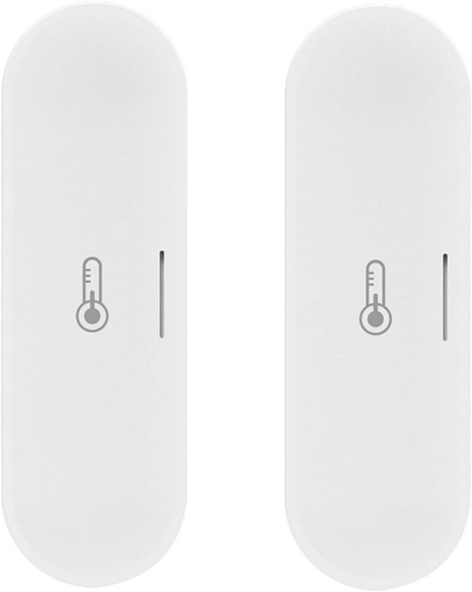 Slimme Temperatuur- en Vochtigheidssensor Set (2 stuks) voor Binnen en Buiten met ZigBee