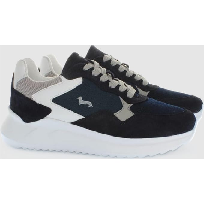 suede schoenen man blauw