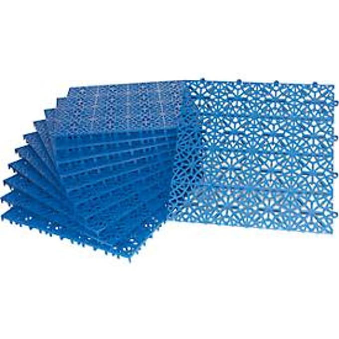 Platen Yoga Rooster, blauw, 11 stuks