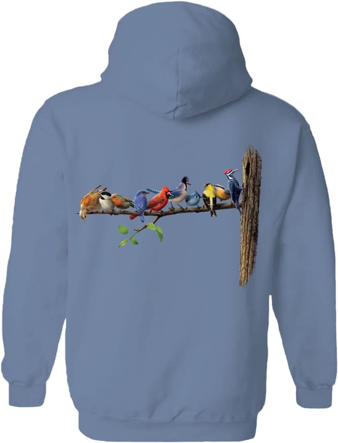 Vogels Birds The Coloured House Hoodie M