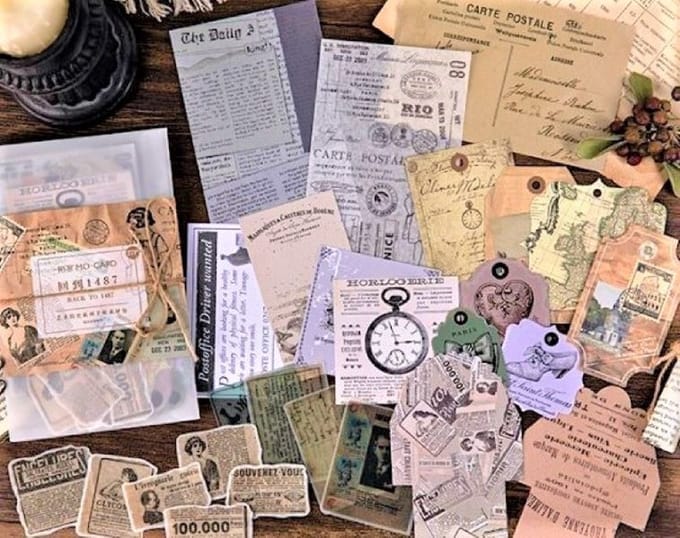 Vintage Papier / Stickerset - Back to 1487 - 4