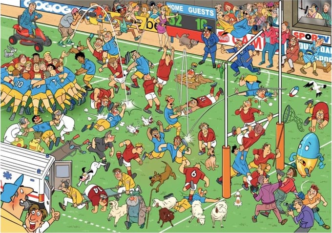 Goliath That's Life Puzzel Rugby - #933157 - 1000 stukjes