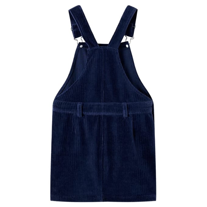 vidaXL - Kindertuinjurk - 116 - ribfluweel - marineblauw