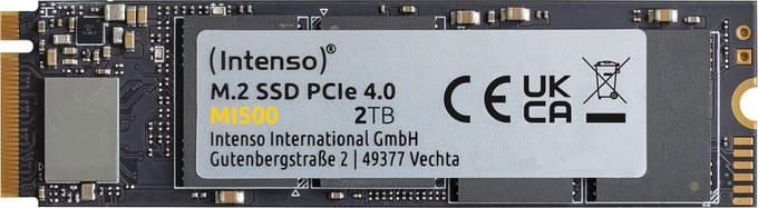 (Intenso) M.2 SSD PCIe 4.0 MI500 - Interne SSD - M.2 2280 - PCIe NVME - 2 TB - 5300 MB/s (3836470)