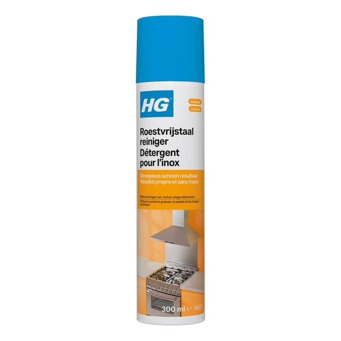 HG roestvrijstaal - Keukenreiniger - 1x 300ml