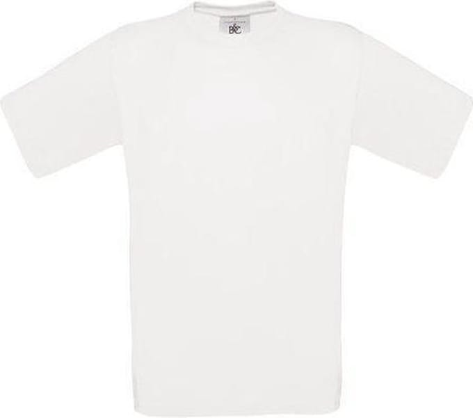 B&C Exact 150 Kids T-shirt White Maat 5/6 (onbedrukt - 5 stuks)