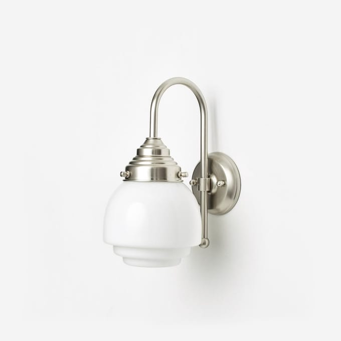 Wandlamp Gispen Vlak Meander Matnikkel - Art Deco Trade