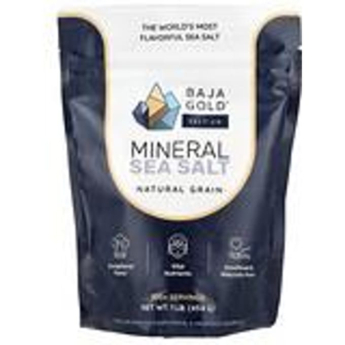 Baja Gold Mineral Sea Salt - Natural Grind - 454 gram