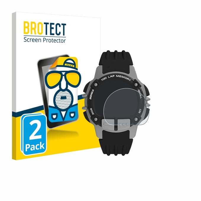BROTECT - Screenprotector voor Timex Ironman TW5M63200 - Folie Beschermfolie matte 2 Stuks