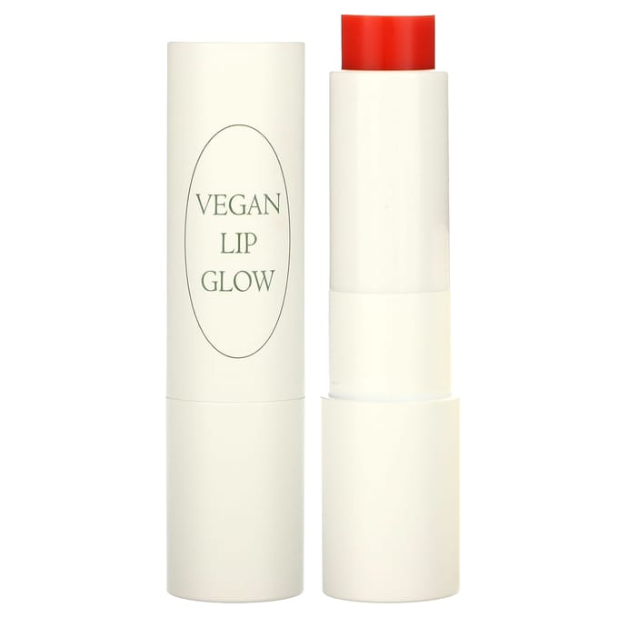 Nacific, Vegan Lip Glow, 03 Coral Rose, 3.9g (0.13oz) white
