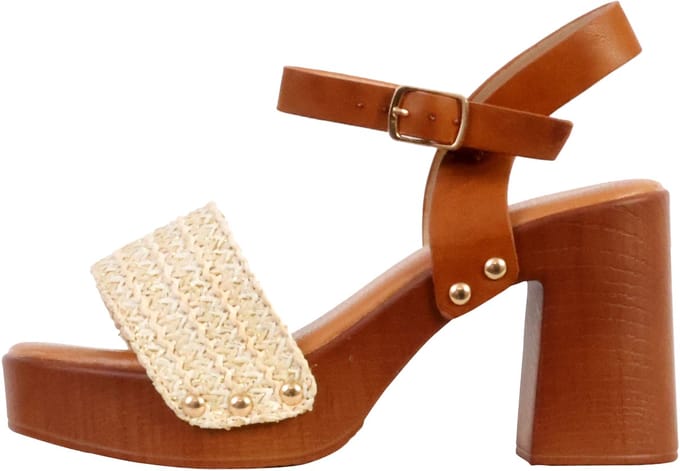 Sandalen met hak en bandjes