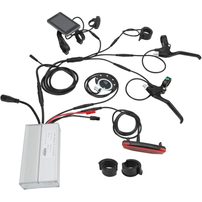 36V48V 1000W Elektrische Motor Controller Kit 30A Motorcontroller met GD06 LCD-paneel 130X Gashendel black