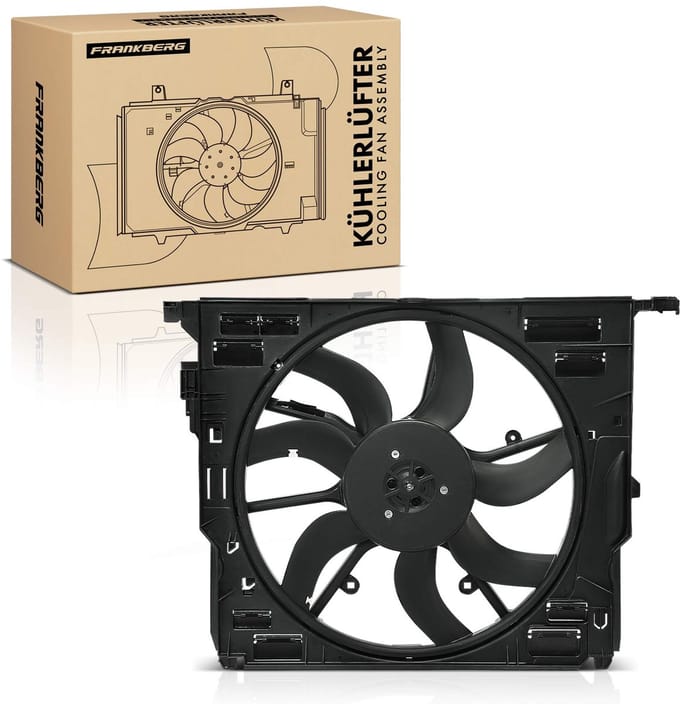 Frankberg 1x Motorradiator enkele ventilator