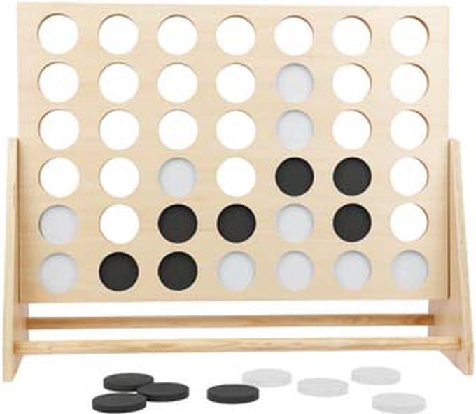 Sunnylife - Outdoor Games Mega 4 op een Rij - Hout - Multicolor