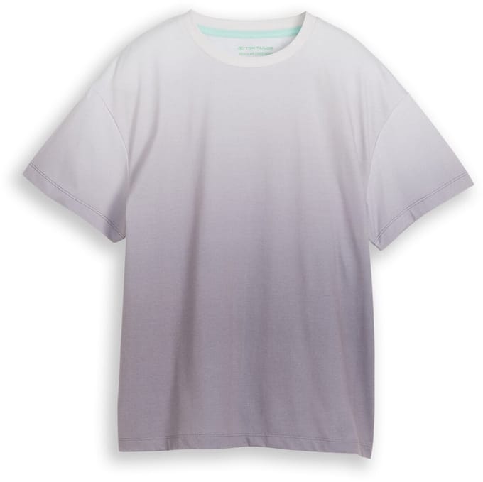 Tom Tailor - Oversized T-shirt met print op de rug - Maat 128 - grey faded design
