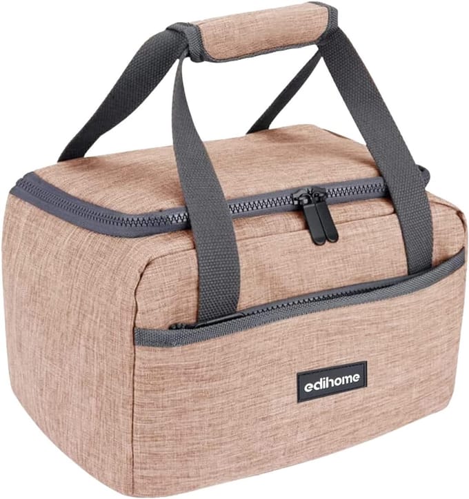 Isolerende Koeltas voor Lunch en Reizen - 8 Liter Capaciteit, Draagbaar en Waterdicht
