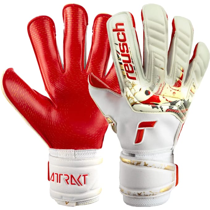Reusch Attrakt Gold X Glue print - Keepershandschoenen - Maat 8