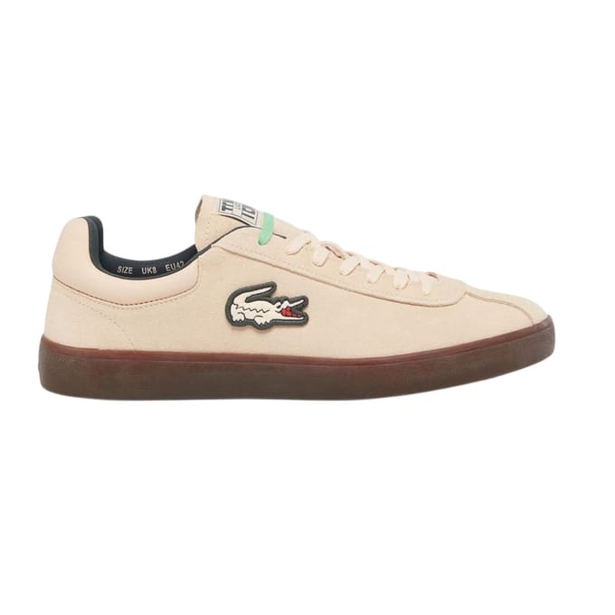 Lacoste Heren Baseshot Suède Trainers (Roze)