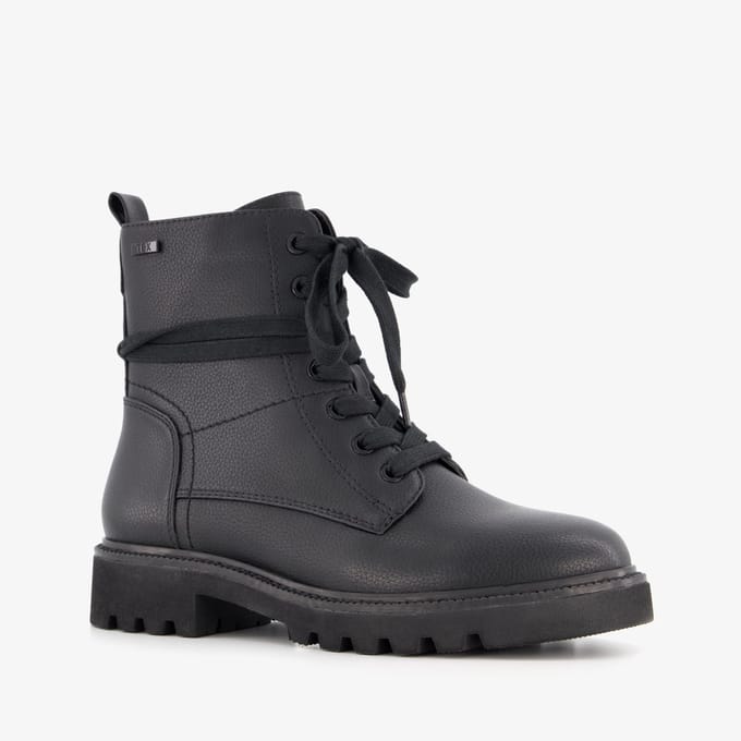 Softline dames veterboots zwart - Maat 38
