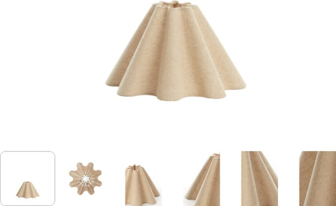 Kap - naturel - Bezaha - textiel - Ø 11cm - E27 - 2035947 - Light & Living
