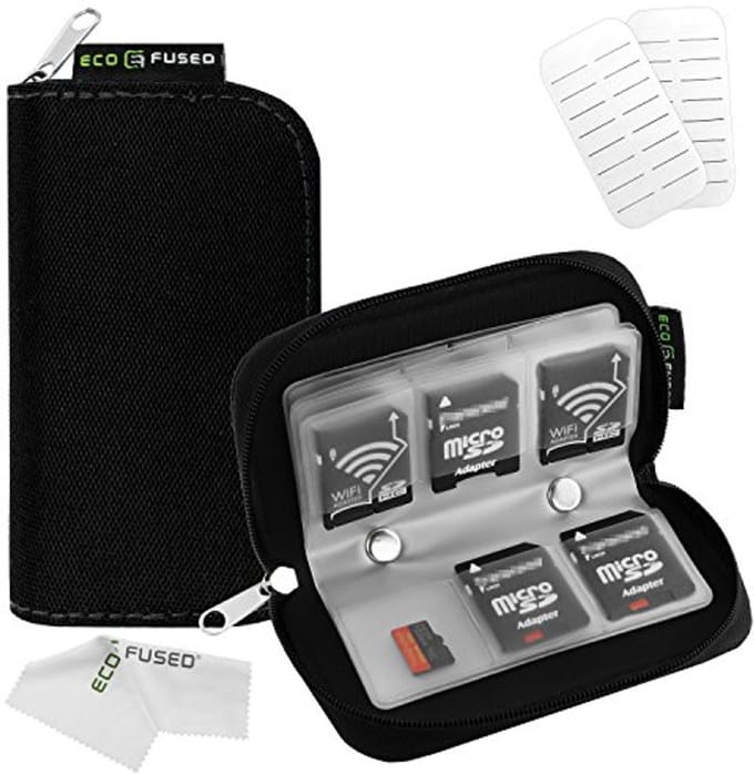 Georganiseerde Memory Kaarthouder voor 22 SD, Micro SD en CF - Compacte Opbergoplossing