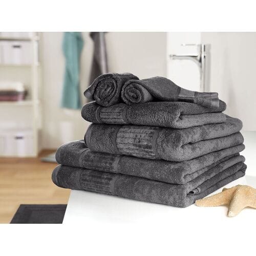 GÖZZE Badhanddoek Bio 70 x 140 cm (Antraciet)