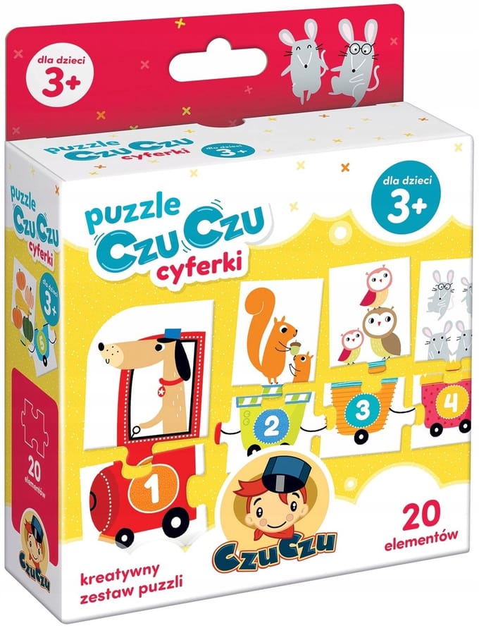 CzuCzu Educatieve Puzzel: Cijfers 20 Stukjes, Vanaf 3 Jaar