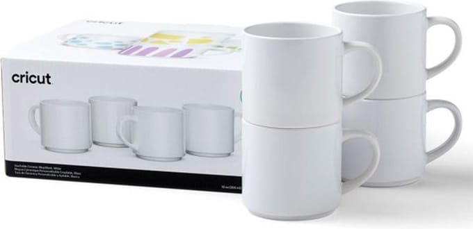 Cricut 2009392 Mok 300 ml. Wit 4 stuk(s)