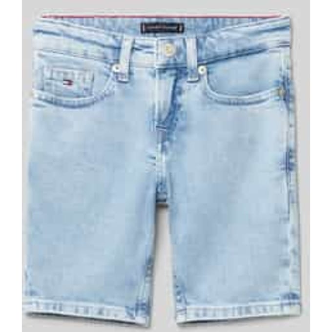 Korte jeans met labeldetails