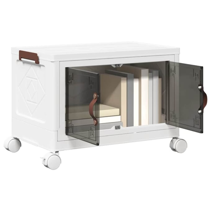 vidaXL Opbergbox stapelbaar met wielen 28 L 48,5x29,5x33 cm