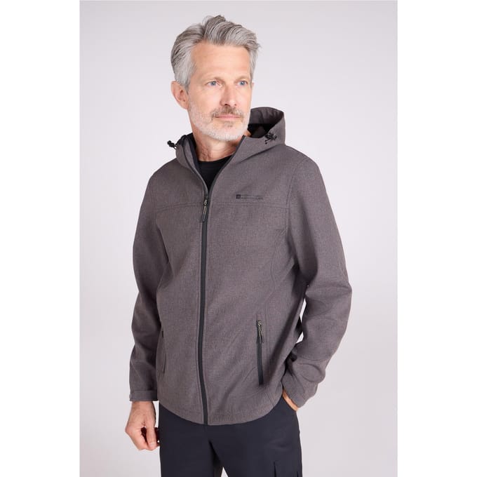 Mountain Warehouse Heren Reykjavik Softshell Windproof Jas (Donkerbruin)
