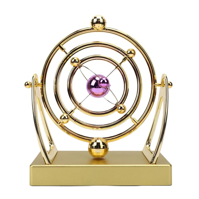 Hemelse Baan Perpetuum Mobile Pendel Op Batterijen Hemelse Baan Beeld Kinetic Art Bureau Decoratie voor Thuis beige