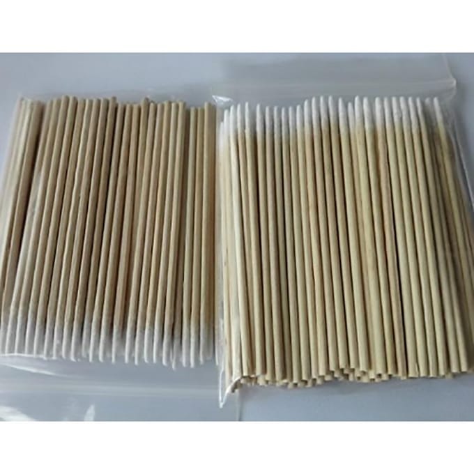 300 stuks Wegwerp Make-up Microblading Wattenschijfjes Wimperverlenging Applicator Make-up Verwijderen gray