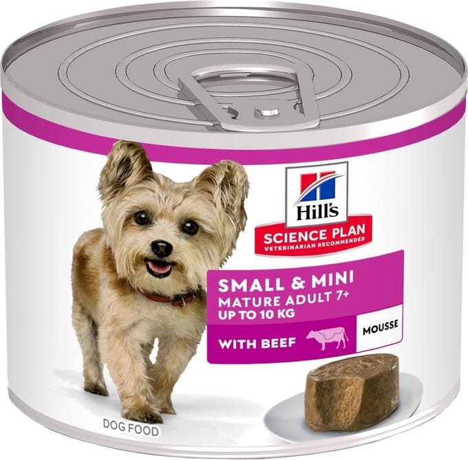 Hill's Science Plan Small & Mini Mature Adult Natvoer met Rund 12 x 200 gr