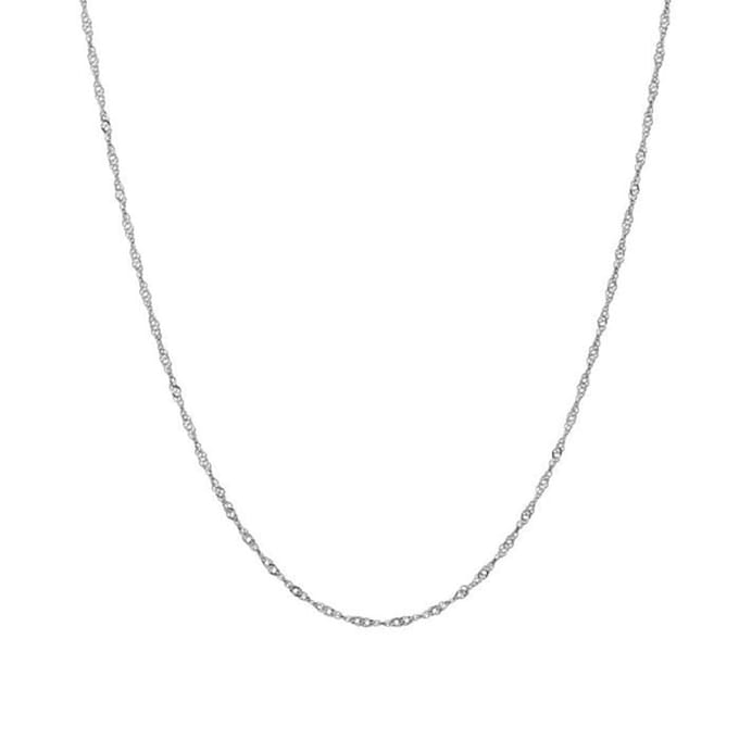 Bijoutheek Ketting Gedraaid Dun Zilver