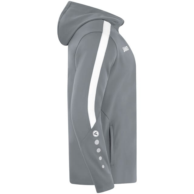 Jako Power Jas Met Kap Dames - Steengrijs | Maat: 38