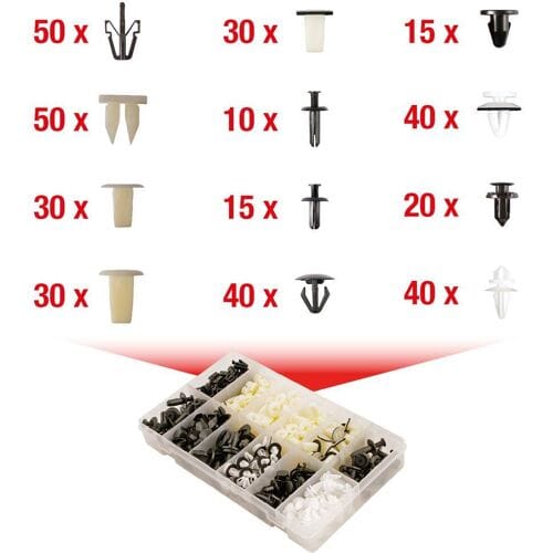 KS Tools 420.0500 Bevestigingsset voor Mitsubishi, 370-delig