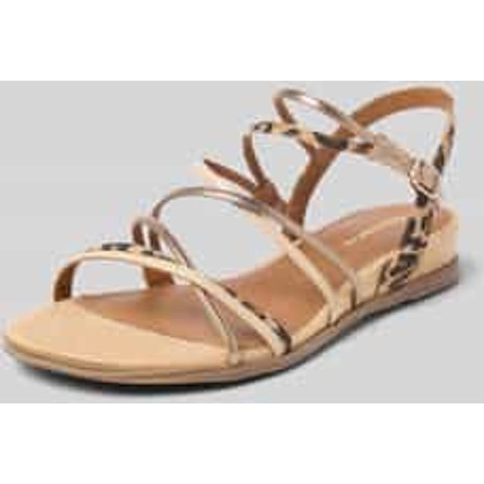 Tamaris Leopard Sandalen beige Textiel - Dames - Maat 39