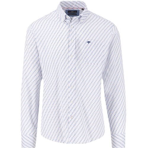 Fynch-Hatton Overhemd Abstract Combi Pattern Button-Down Peony / male