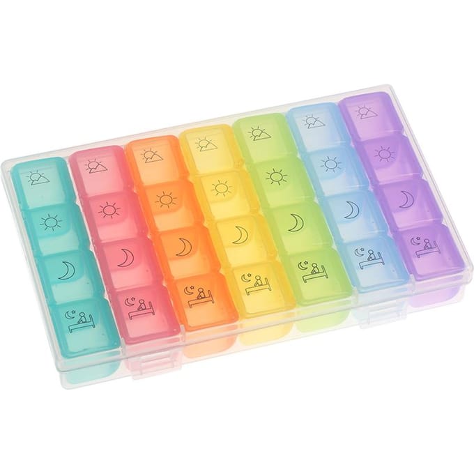 Opbergdoos Draagbare wekelijkse recept- en medicijndoos Pillendoos multi