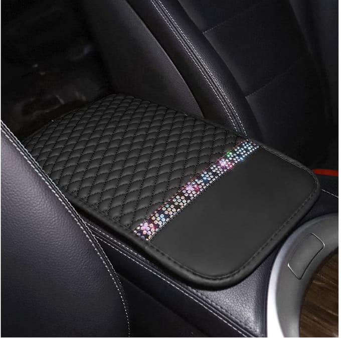 Dailygoods- Middenconsole waterdicht - Auto armsteun - Armleuning kussen - Universeel - Driedimensionaal reliëf - 32 x 19 x 0,6 cm