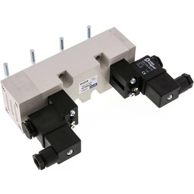 5/3 ISO 5599-2 Middenuitlaat Magneetventiel 24V DC 2-10bar/28-140psi YPC