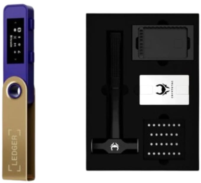Ledger Nano S Plus - Ferro Fuchsia + Cryptotag Thor Bundel