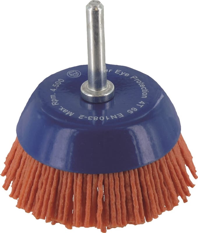 Ivana Nylon Komborstel Met Schacht 6mm Korrel 80 65x1.2mm